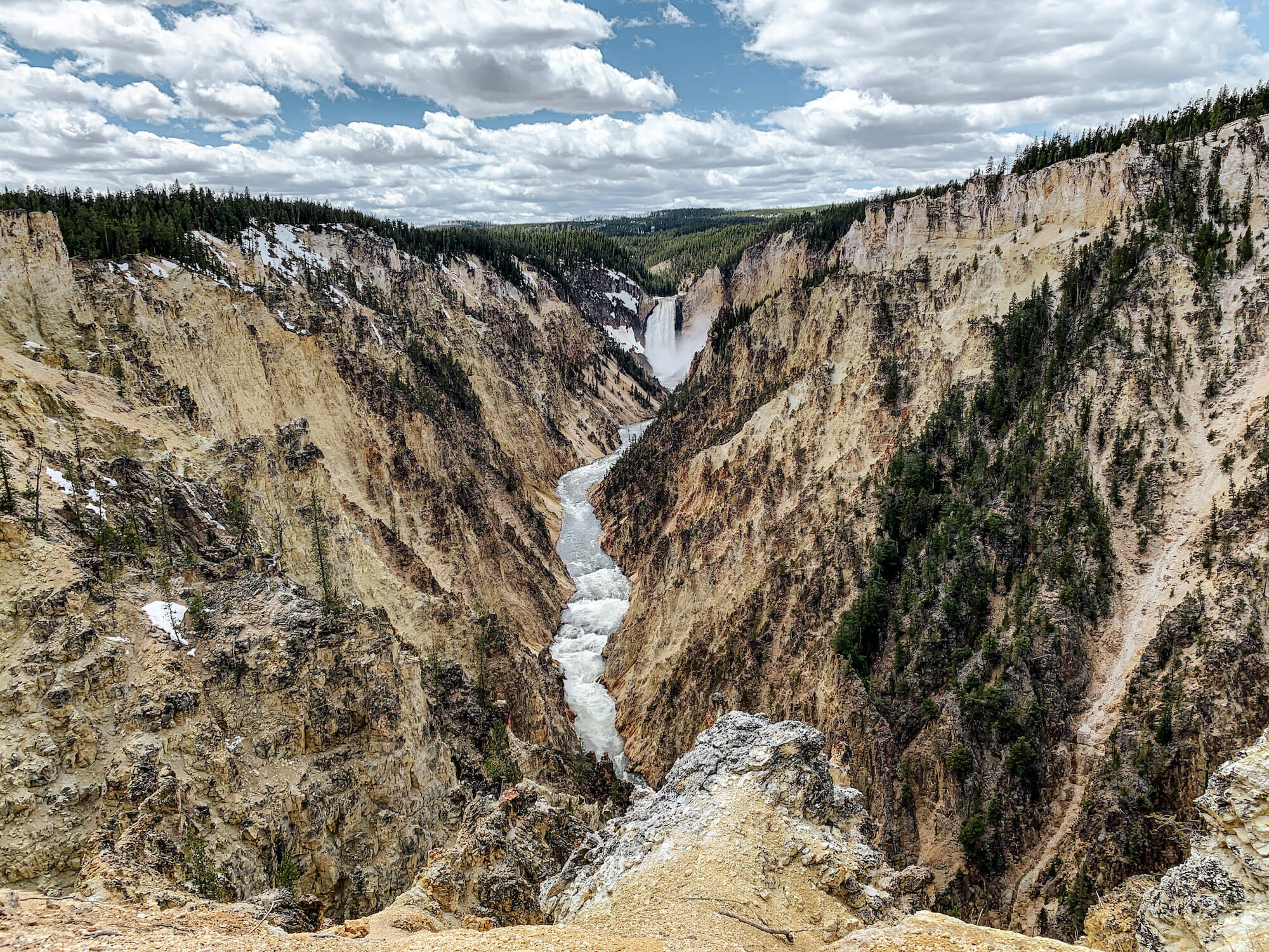 Le grand canyon de Yellowstone